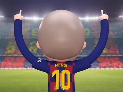 Leo Messi GOAT/3D model 3d 3d art 3d modeling animation art art direction branding cartoon character design character modeling computer graphics concept design digital design graphic design illustration lionel messi messi motion graphics soccer