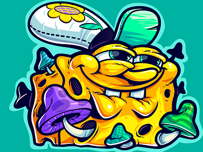 Bob art branding cartoon character character design graphic design illustration logo spongebob