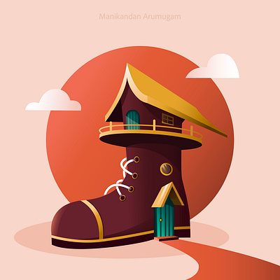 Inktober2024 - Day 3 - Boots adobeillustrator branding design flat illustration flatdesign flatgraphic graphic design graphicdesign illustration illustrator procreate ui