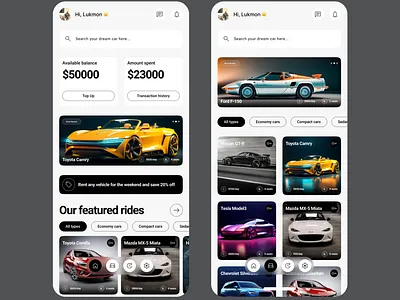 Car Rental App car carapp cardate carflex carlogin carrental carreviews carsignup luxurycar mobieapp mobileappdesign rental returndate typesofcar typesofcars uidesign