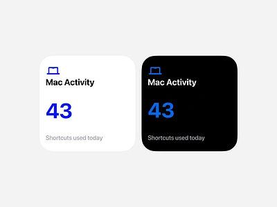 OneTap Mac Activity Widget concept design design ios app mobile mobile app ui widget design