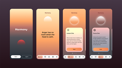 Meditation App UI - Weekly Warm-up app ui