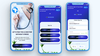 HEALTH MOBILE APP competitive analysis ui uxui wire frame