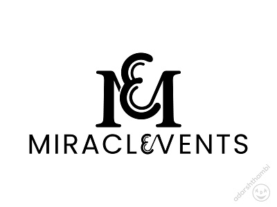 Logo design for Miracle Events brand identity branding event logo event management event planner graphic design illustration logo logo designer india logomark m logo me logo minimal miracle logo wedding planner