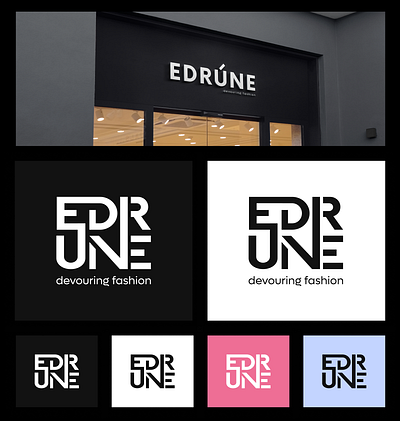 EDRUNE 2d branding design fashion logo vector