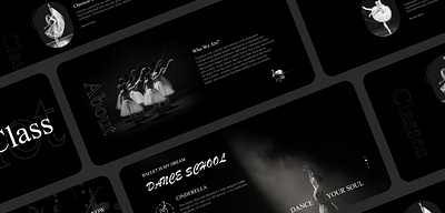 Dance School UI Design ballet dance dance school figma design interaction design responsive design ui ui design website website design wordpress