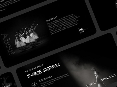 Dance School UI Design ballet dance dance school figma design interaction design responsive design ui ui design website website design wordpress