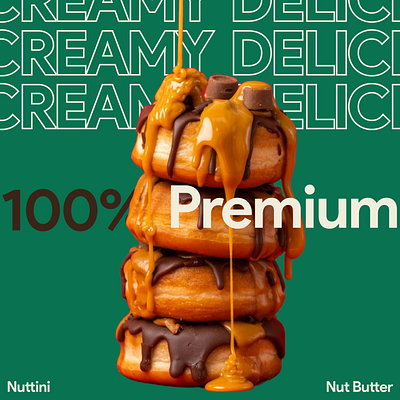 Nuttini, Nut Butter Brand art branddesign brandidentity branding colorful colorsplash figma illustration poppingart uiux