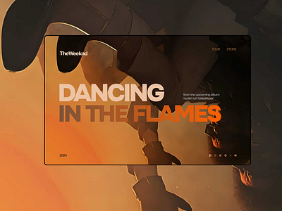 The Weeknd - design concept for promotion of new song creativity design concept design site music the weeknd ui uxui web designer web development web site