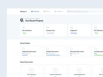 AI Legal Document File Manager analytics dashboard design document file manager files finder law lawer search