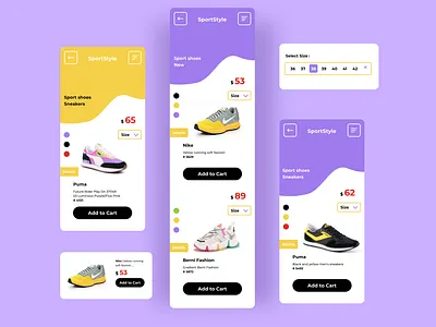 Mobile app for Sport shop | UI/UX appdesign appstore brand designer branding figma design graphic designer identity interface interfacedesign mobileapp mobiledesign productdesign prototyping sport sportapp ui uiux designer ux webapp webshop