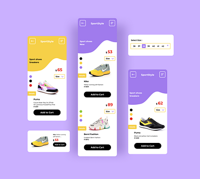 Mobile app for Sport shop | UI/UX appdesign appstore brand designer branding figma design graphic designer identity interface interfacedesign mobileapp mobiledesign productdesign prototyping sport sportapp ui uiux designer ux webapp webshop