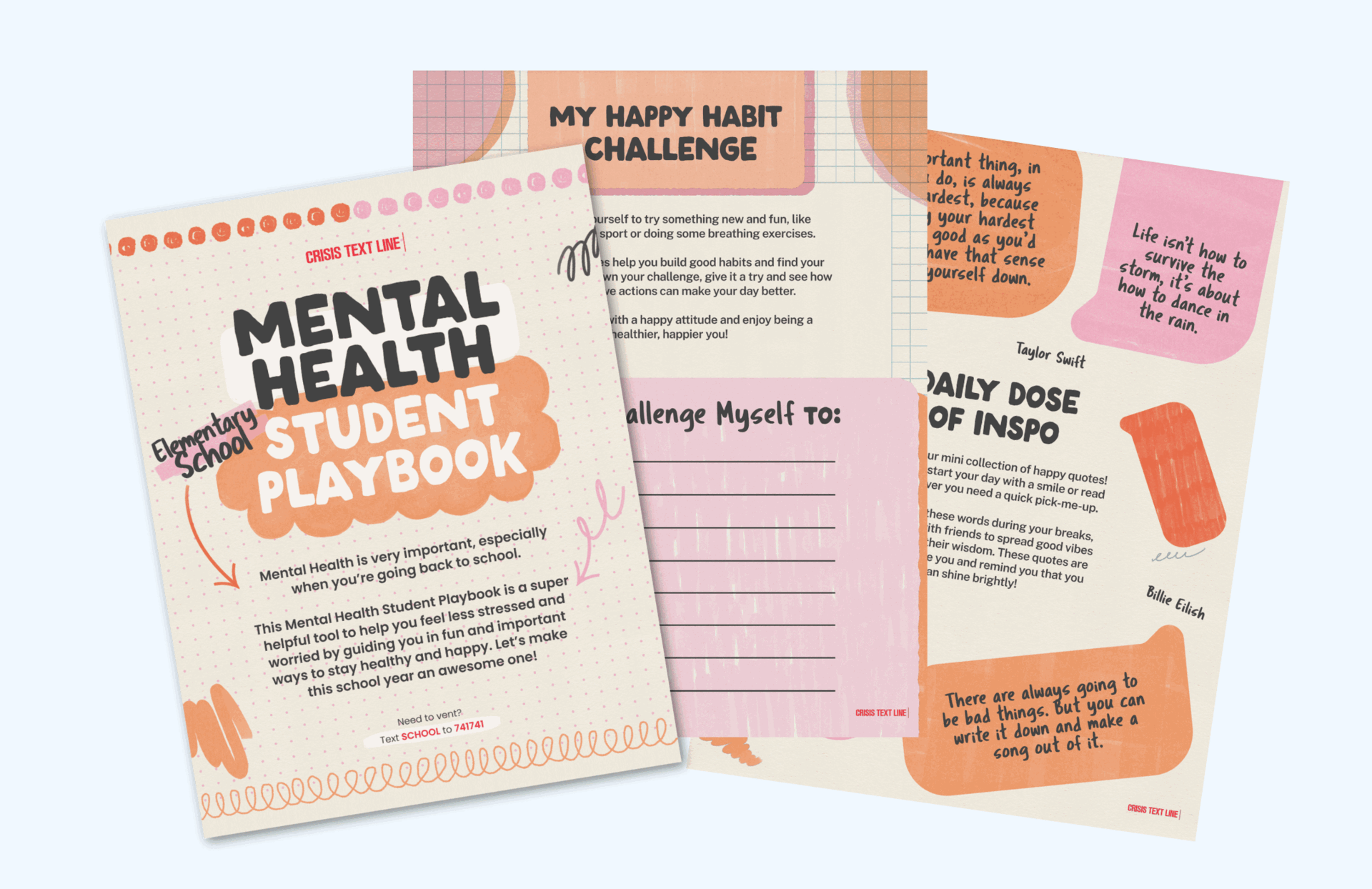 Back-to-School Mental Health (Digital PDF's) adobe creative suites adobe illustrator back to school canva digital pdf marketing marketing campaign mental health pdf design pinterest print design students teachers vector