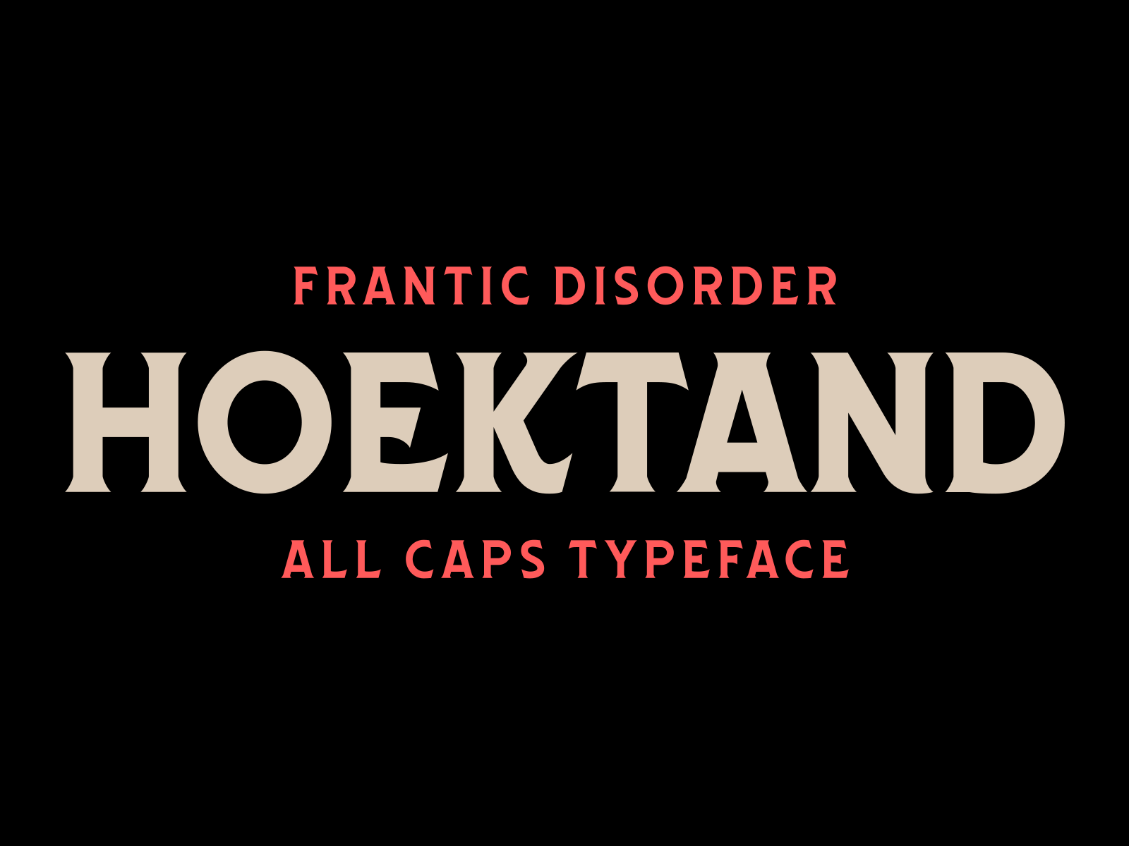 Hoektand Typeface art classic custom type design font serif sharp typeface typography vintage