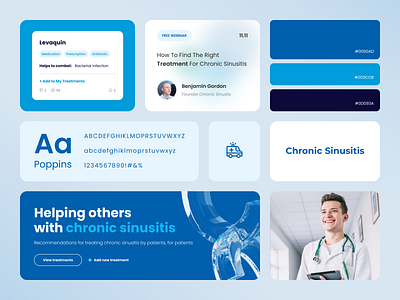 Design Elements of Healthcare Service | Chronic Sinusitis banner bento bento grids clinic colors doctor ehealth healthcare hospital hospital management icon logo medical care medics treatment medtech patient typography uxui website wedsite design