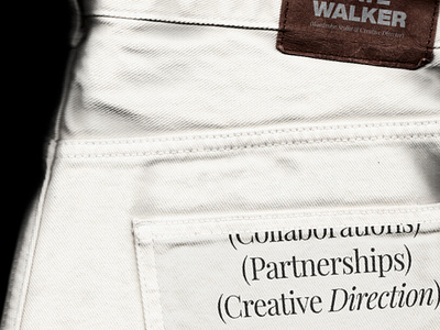 Nate Walker - Wardrobe Stylist & Creative Director clean creative minimal portfolio simple typography