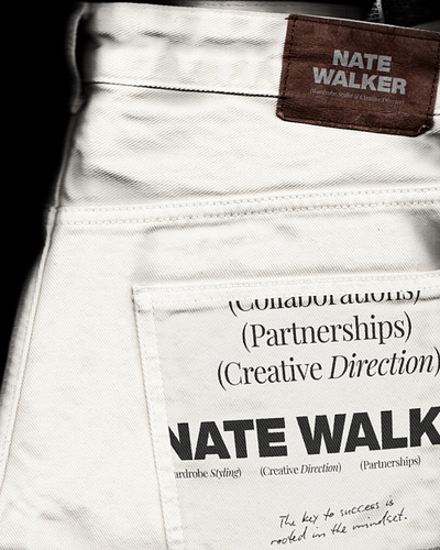 Nate Walker - Wardrobe Stylist & Creative Director clean creative minimal portfolio simple typography