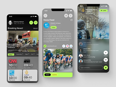 News Mobile App app design design interface mobile app design mobileapp news news app product design ui ui design uiux ux ux design