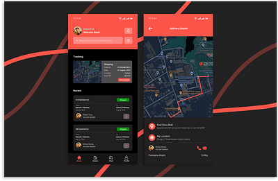 Location Tracker app brand dailyui dark design dribble figma location mobile tracker ui