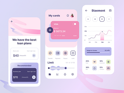 Budget planning app budget planning design financial app planning savings ui ui elements ux ux design app loan app visual appeal