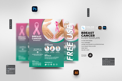 Breast Cancer Awareness Month Flyer aam360 aam3sixty breast cancer breast cancer awareness month cancer awareness month cancer awareness seminar cancer clinic cancer day cancer event cancer flyer charity event concept flyer template free flyer healthy breast illustration pink awareness pink cancer pink ribbon women cancer