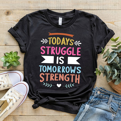 Stylish Motivational Quote T-Shirt Design for Positive Lifestyle encouraging t shirt graphic design lifestyle t shirt logo motivational t shirt