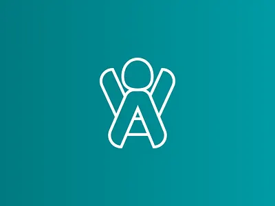 WA Worship Arise logo outline stick figure worship