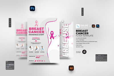 Breast Cancer Awareness Month Flyer aam360 aam3sixty branding breast cancer breast cancer awareness month cancer awareness seminar cancer clinic cancer day cancer event cancer flyer charity event concept design flyer template illustration pink awareness pink cancer pink ribbon women cancer