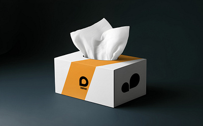 Tissue box mockup 3d mockup psd tissue box