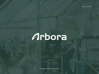 Arbora | Nursery Logo | Wordmark Logo brand designer brand logo branding garden logo graphic design leaf logo logo logo design logo designer logo identity logo inspiration logo maker logo mark modern logo nature logo nupurian plant logo typography logo wordmark logo