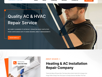 Air conditioner and heater services branding design discover graphic design logo ui ux web