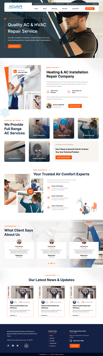 Air conditioner and heater services branding design discover graphic design logo ui ux web