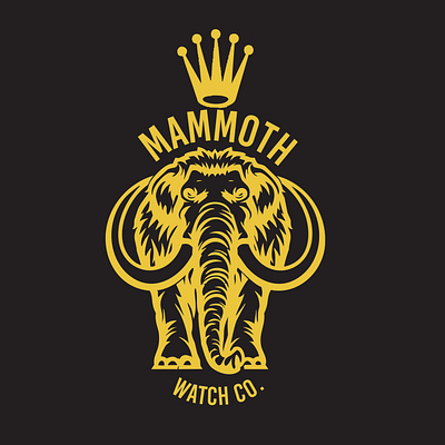 Mammoth Watch Co Logo branding graphic design illustration illustrator logo