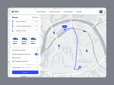 Dashboard taxi dashboard ui web design