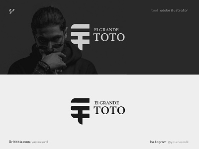 Moroccan rapper ElGrandeToto LOGO ( ET logo) graphic design logo