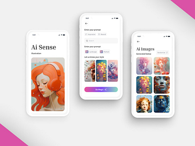 Ai generater app mobile 📲 screen design ai app ai editer ai generater ai method ai photos aib image generated animation branding graphic design mobile app mobile 📲 application motion graphics photo editor app ui app ui designer website design