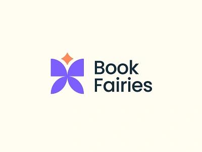 Bookstore Logo | Book Fairies Minimalist Logo | Butterfly Logo book book branding book logo bookshelf bookstore bookstore logo brand identity branding logo logo design logodesign logos logotype minimalist logo publication