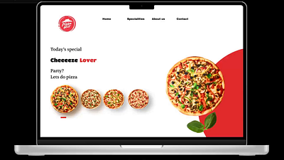 Pizza Hut UI 3d animation branding graphic design illustration landing page ui ui design ui designer ux web