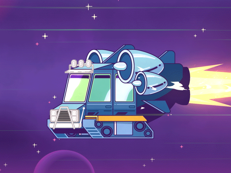 Stelar Spaceship animated animation design game gif illustration motion