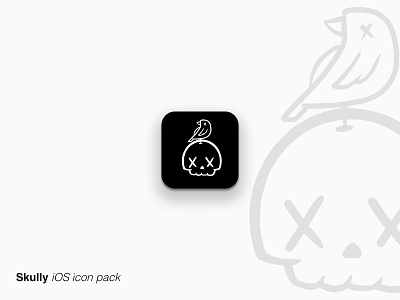 X bird custom icon icon icon pack illustration ios iphone phone skull