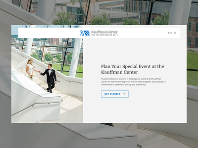 Kauffman Center for the Performing Arts - Web Design contact form event planning form graphic design gravity form kansas city kauffman center nonprofit performing arts special event ui user experience ux ux ui venue web web design website website design wedding