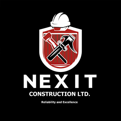 Nexit Construction logo graphic design logo ui