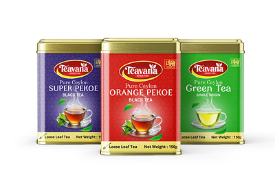 Tin Caddy Packaging Design - Tea Brand branding label design packaging tea branding tea packaging tin packaging