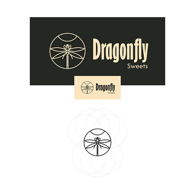 Dragonfly Sweets Logo awesome branding design graphic design logo minimalist vector