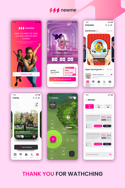 Fitness UI App Design branding ui