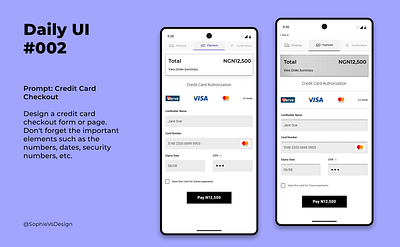 Credit Card Checkout branding checkout payment ui ux