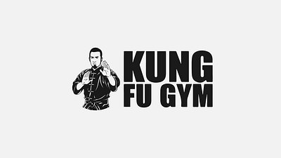 Kung Fu Logo abstract design emblem fitness graphic design illustration logo logo design logotype martial arts minimal боевые искусства