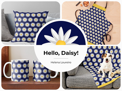 Hello, Daisy! – Pattern color digital art graphic design illustration motifs pattern print vector