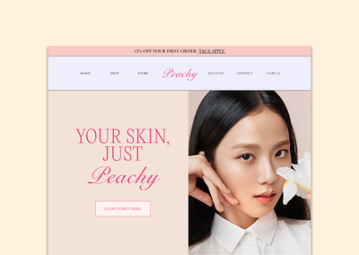 Skincare E-commerce Concept branding design graphic design ui ux