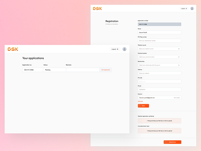 Vaxikart KYC Portal gsk blender figmadesign ui ui ux web design